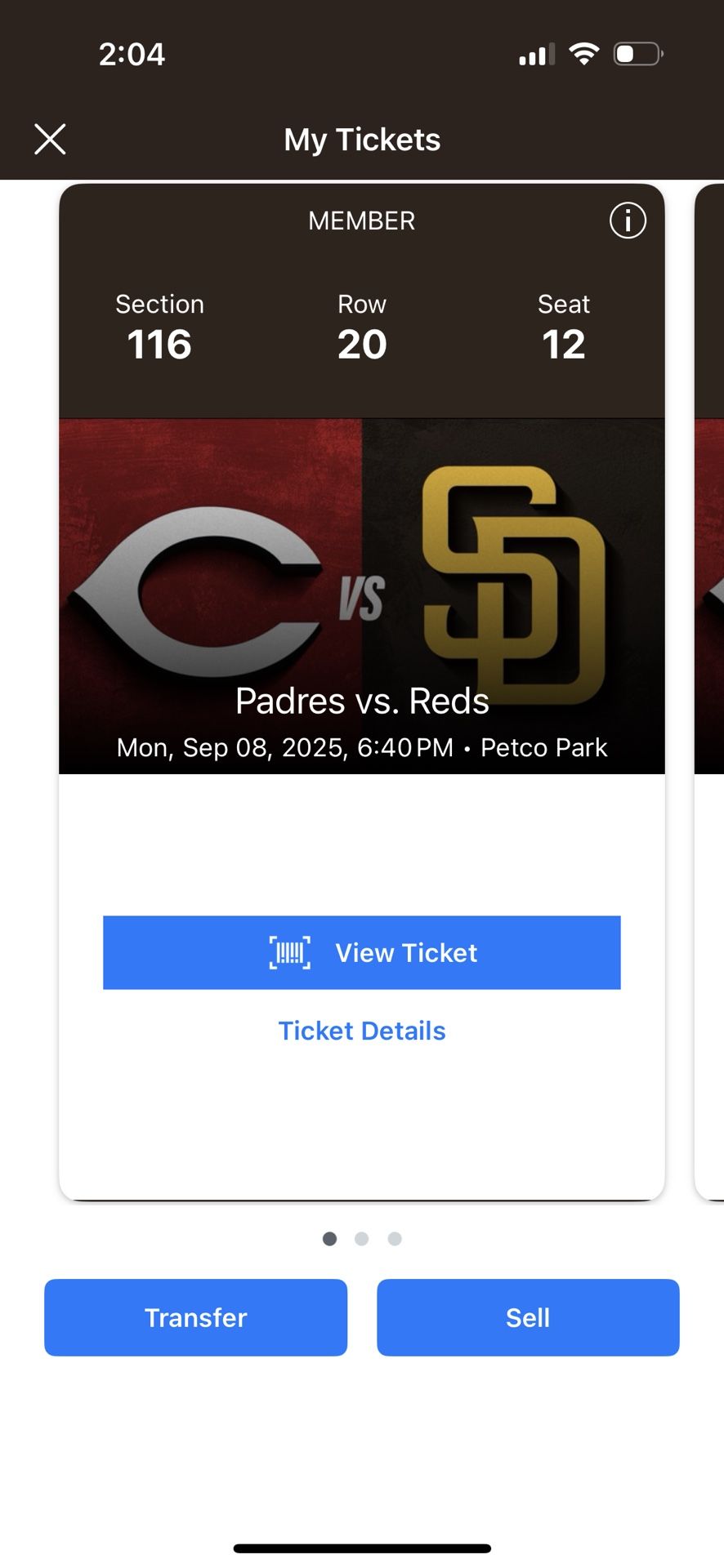 Padres Vs Reds 