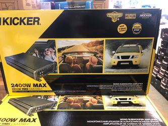 Kicker 43CXA12001 2400W Peak (1200W RMS) CX Series Monoblock Class D Subwoofer Car Amplifier