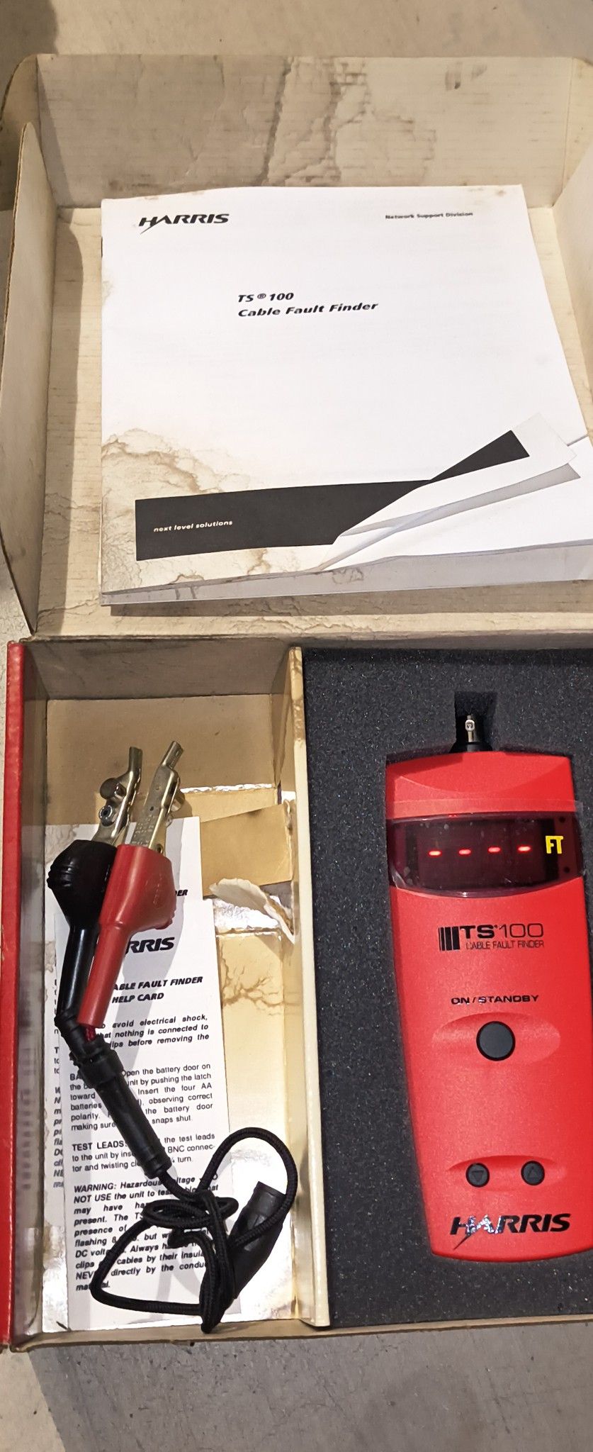 Harris TS100 Cable Fault Finder. (Tested) $65obo