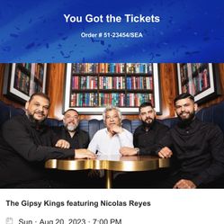 Gypsy King Tickets