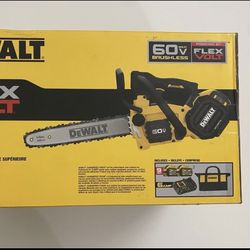 Dewalt 60V MAX 14in Chainsaw Kit And 2 Flexvolt 9.0Ah Batteries With Charger