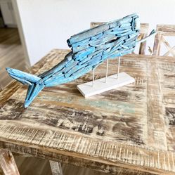 Driftwood Mermaid Statue Coastal Style 27 X 14