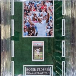 Roger Federer PSA Graded 9 Rookie.Card Display Piece 