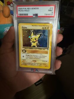 PSA 9 Pichu Holo Neo Genesis Pokemon Card