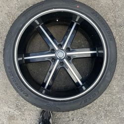 24” Inch Rims With Brand New Tires ( 6 Slug )