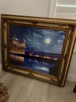 Vintage wood frame for art or photo