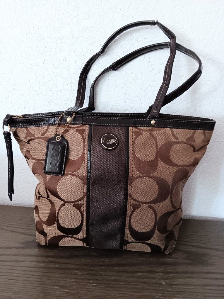 Brown Coach Soho Handbag Purse 