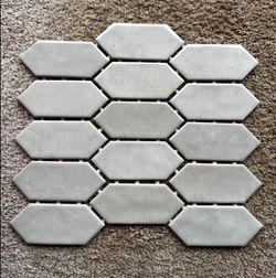 Tile Mosaic Gray Gloss. Size 12x12. Total 12 Sheets 
