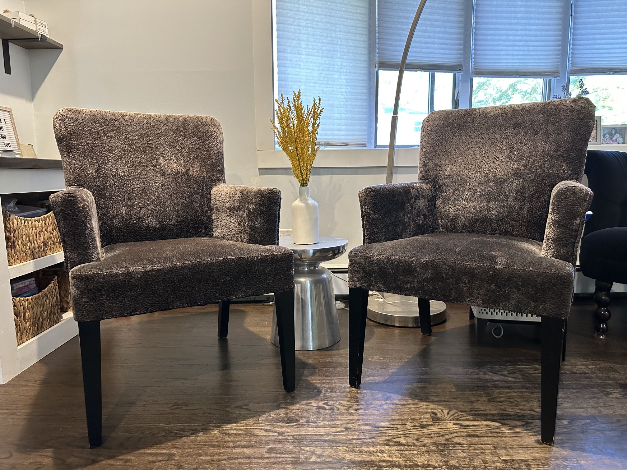 Two Z Gallerie arm chairs