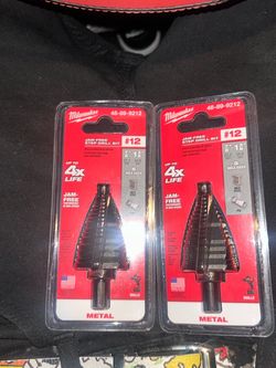 X2 Milwaukee 7/8 in. - 1-3/8 in. #12 Black Oxide Step Drill Bit
