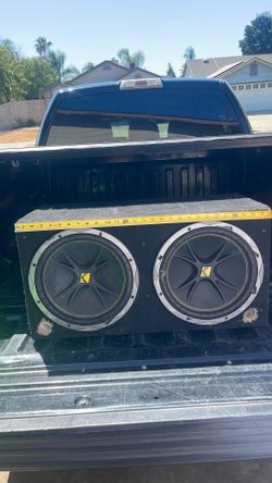 2 12 inch kicker comp subs in ported box