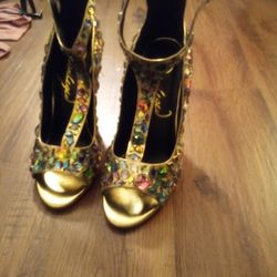Privilege Gold High Heels