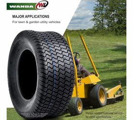 Lawn mover cart wheels