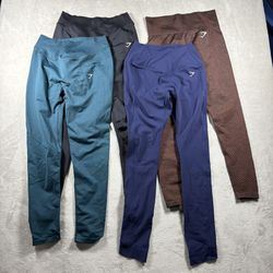 Gymshark Legging Bundle Lot 4 Pairs Compression Womens Size Small #2188