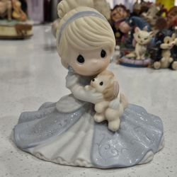 Precious Moments 171095 Disney Cinderella with Dog Figurine
