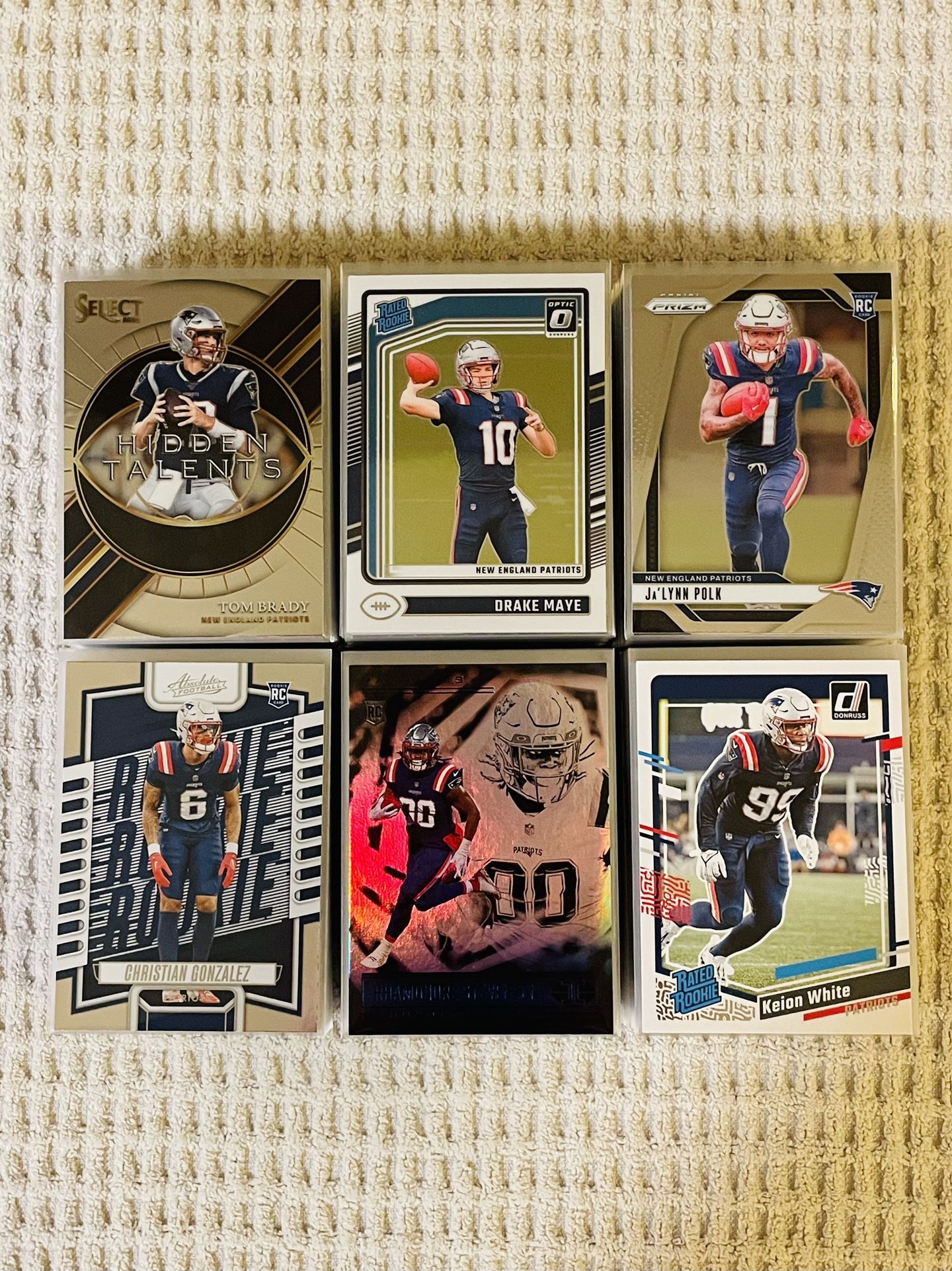 New England Patriots 200 Card Football Lot!