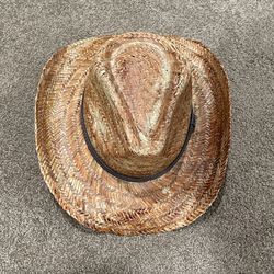 Straw cowboy hat