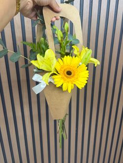 Yellow flowers day flower arrangement