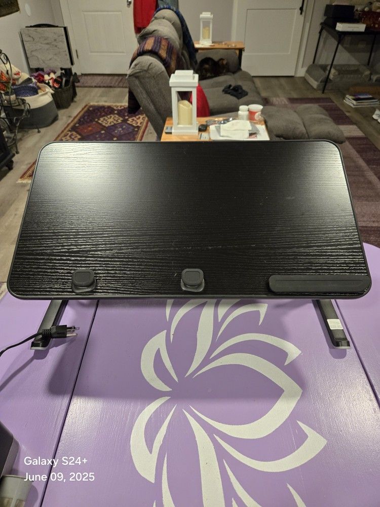 Portable, adjustable standing desk, laptop desk, lap desk, bed desk