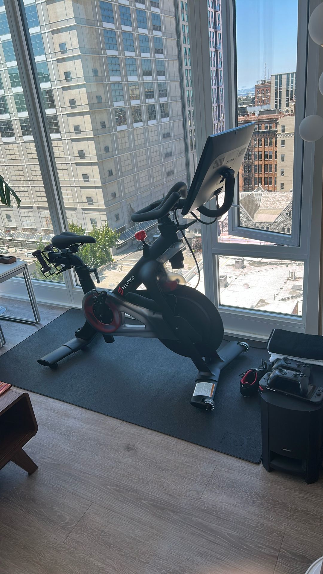 Peloton with Equipments and Supplies