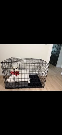 Large Black Wire Dog Crate