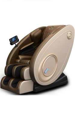 BILITOK Massage Chair Zero Gravity Full Body with Heating and Bluetooth - Gold
