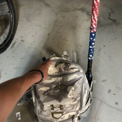 Under-armor baseball bag with accessories  