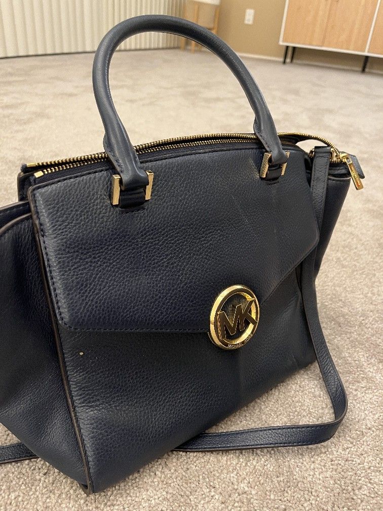 Blue Michael Kors Purse