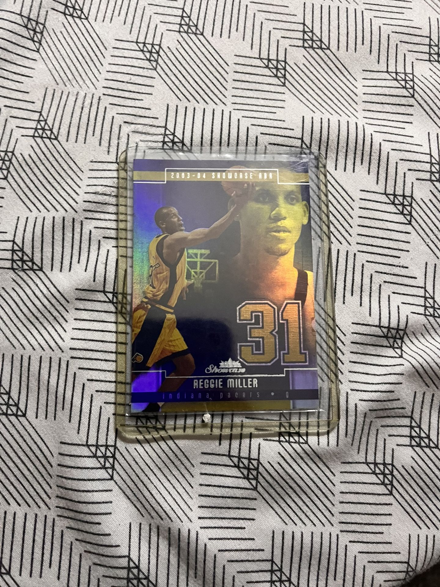 Holographic Reggie Miller Basketball Card