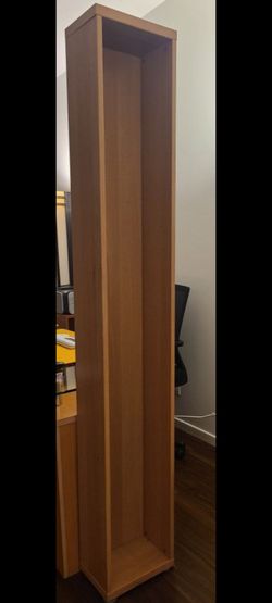 Tall Wooden Open Shelving Unit with Shelves