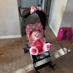 Minnie Mouse Stroller With Plush