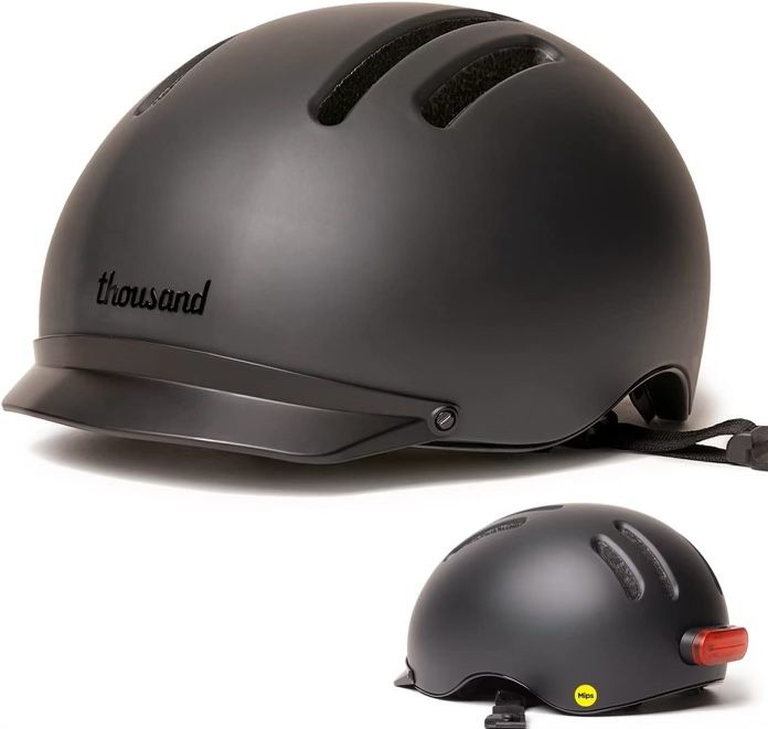 Thousand Chapter MIPS Adult Bike Helmet LED Tail Light, Cycling