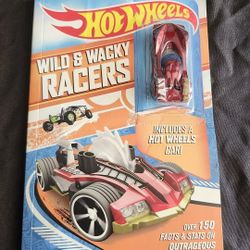 Hot Wheels "Wild & Wacky Racers" Book and Hot Wheel Set Brand New