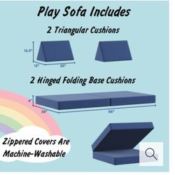 LakeView 4-Piece Play Sofa Set - Blue