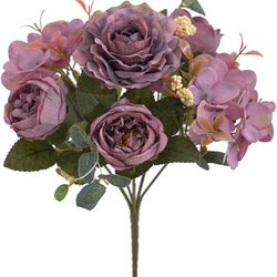 Peony Flowers Simulation Rose Wedding Bouquetss Floral Rose Flower Silk Flower Hand Tied Bouquet Wedding Th