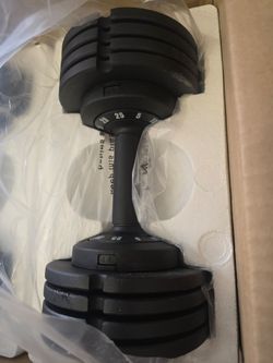 Two 25lbs adjustable dumbells