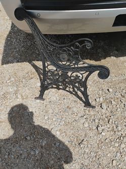 Vintage Cast Iron Garden Bench Ends