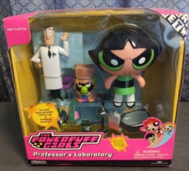 2001 Trendmasters The Powerpuff Girls Professors Labratory New Sealed
