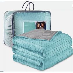 QUILITY premium adult weighted blanket & removable cover-20 lb-86”x92”-for couples or individuals between 120 and 180lb
