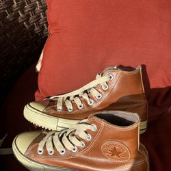 Leather vintage converse 