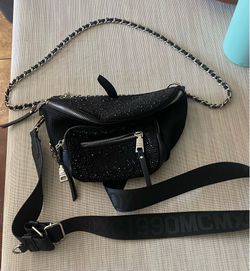 Black Bedazzled Steve Madden handbag