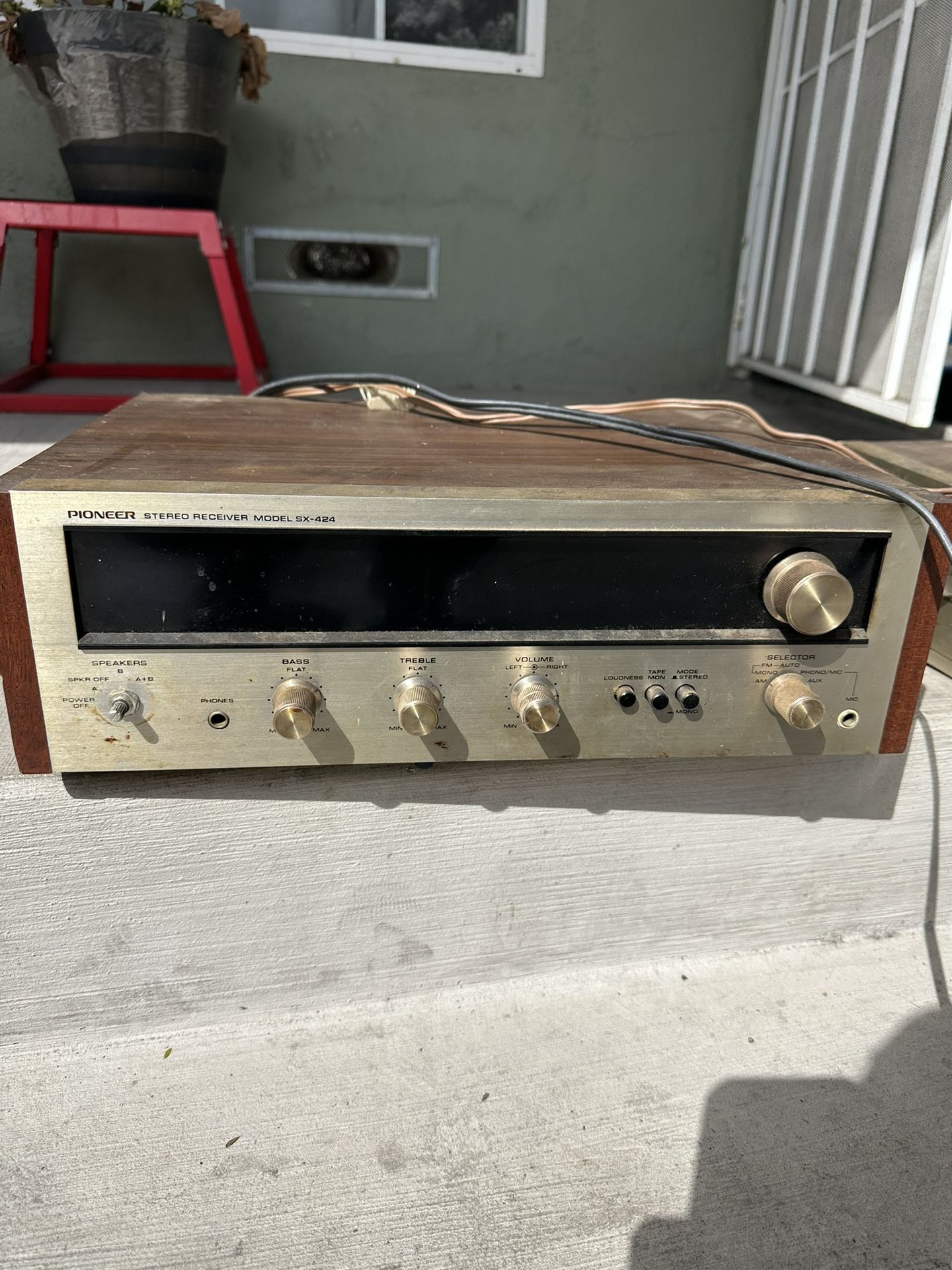 Pioneer Stereo Receiver Model Sx-424 Vintage