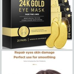 Under Eye Patches 20 Pairs 24K Gold