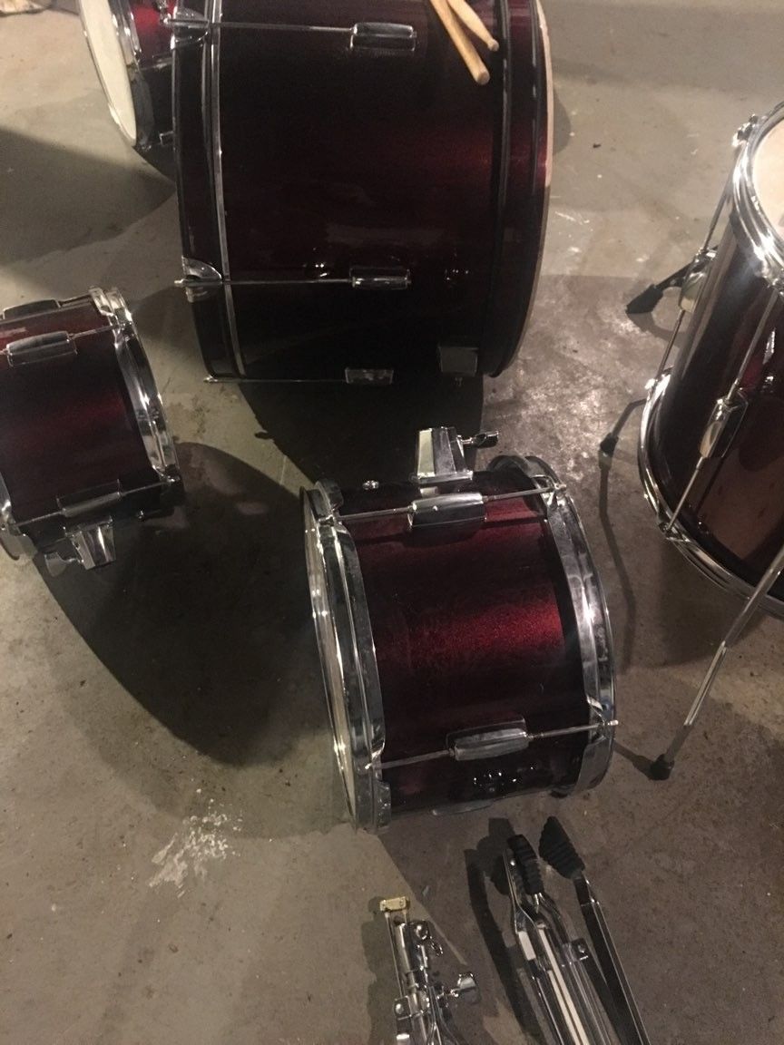 Red Rogue Drum Set