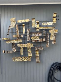Vintage MCM Brutalist Jere manner  wall art