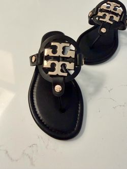 Tory Burch Black  Metal Gold