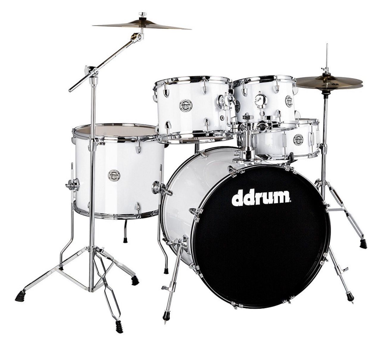 ddrum D2 5-Piece Complete Drum Kit Gloss White