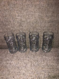 4 Tiki big size beer 🍺 or Juice 🥤 glasses