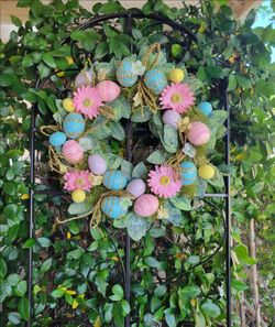 Easter Egg Spring Decorative Wreath