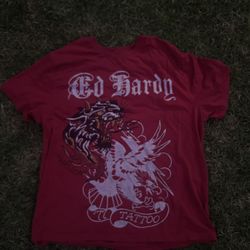 Red Ed Hardy Shirt ❤️💋